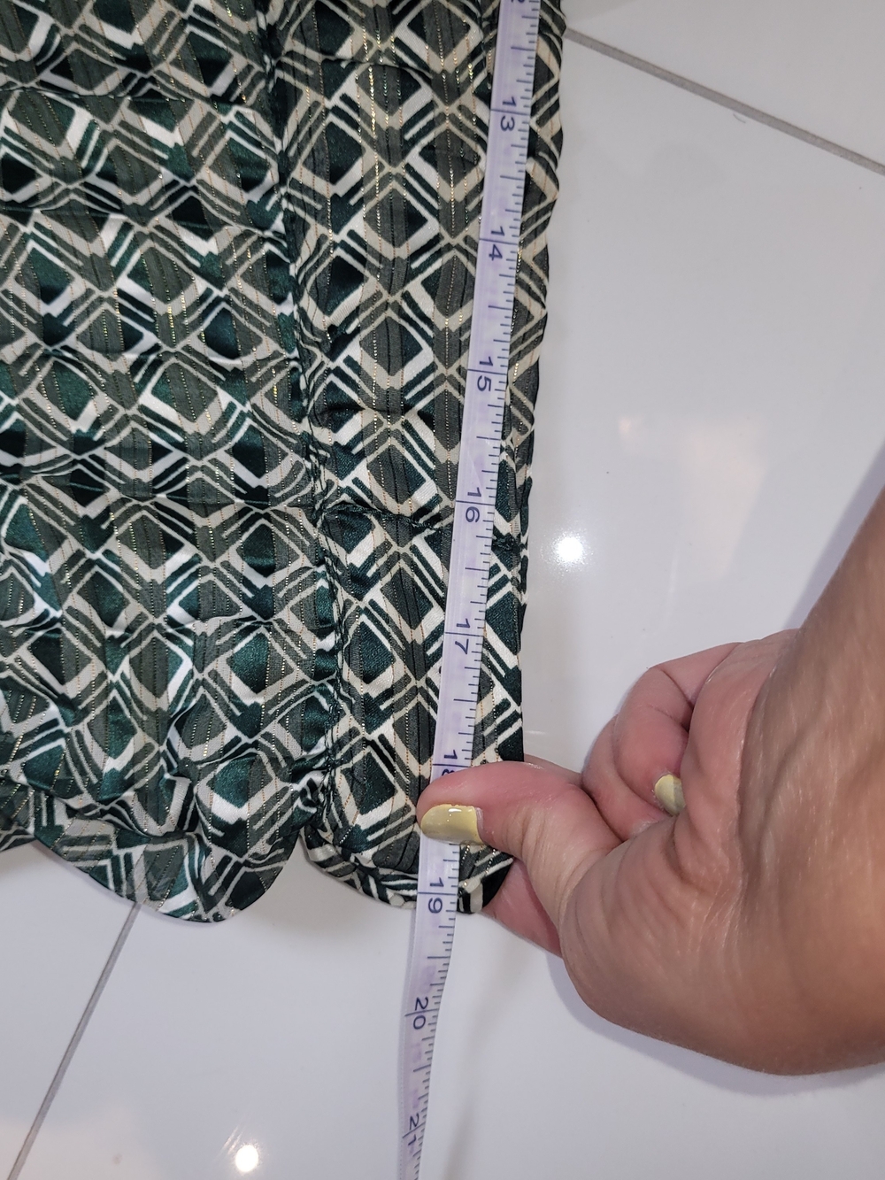H&M Green Geometric Maxi Skirt - Picture 12 of 12